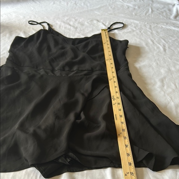 Express Black Chemise with Adjustable Straps - Picture 3 of 7